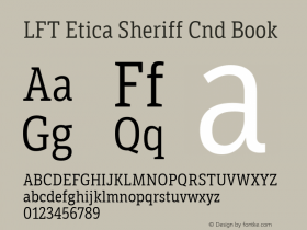 LFT Etica Sheriff Cnd Book Version 1.002;PS 001.002;hotconv 1.0.88;makeotf.lib2.5.64775 Font Sample