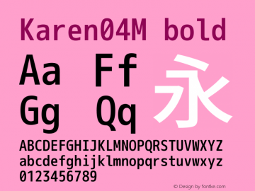 Karen04M bold 图片样张