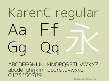 KarenC regular 图片样张