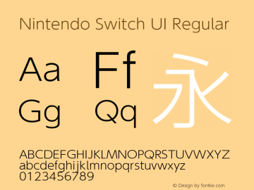 Nintendo Switch Ui Font Family Nintendo Switch Ui Uncategorized Typeface Fontke Com