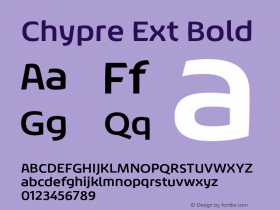 Chypre Ext Bold Version 1.0图片样张