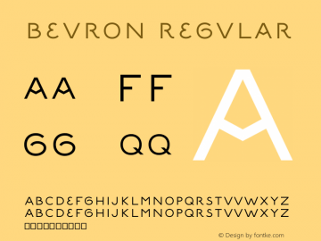 Beuron Regular Version 1.3 Font Sample