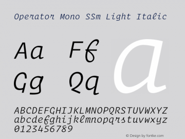 operator mono ssm otf operator mono ssm otf