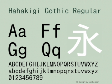 Hahakigi Gothic Version 003.03图片样张