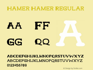 Hamer Regular 图片样张