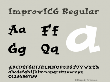 ImprovICG 001.000 Font Sample