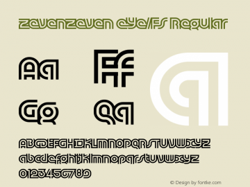 zevenzeven eYe/FS Regular Version 1.0图片样张