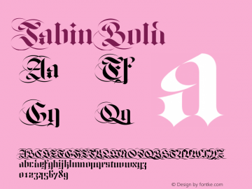 Jabin Bold Swash 2 Version 1.000图片样张