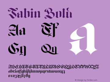 Jabin Bold Version 1.000图片样张