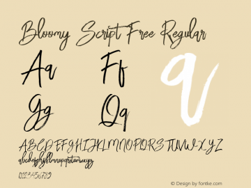 BloomyScriptFree 1.000图片样张