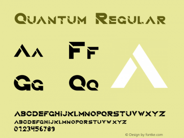 QuantumRegular Version 1.002;Fontself Maker 2.1.2 Font Sample
