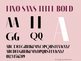 Fino Sans Title Bold Version 1.012;PS 001.012;hotconv 1.0.88;makeotf.lib2.5.64775图片样张