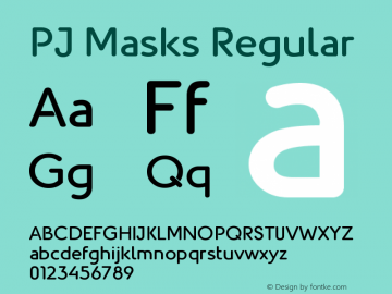 PJ Masks Regular Version 001.000图片样张