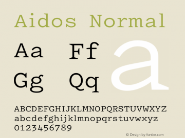 Aidos-Normal Regular Version 4.087图片样张
