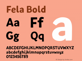 Fela-Bold Version 1.002;PS 001.002;hotconv 1.0.88;makeotf.lib2.5.64775图片样张