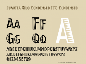 Juanita Xilo Condensed ITC Version 001.001 Font Sample