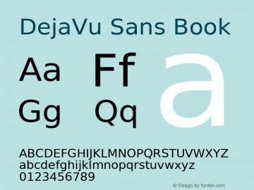 DejaVu Sans Version 1.6 Font Sample