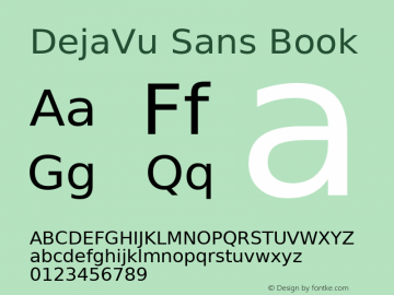 DejaVu Sans Version 1.15 Font Sample