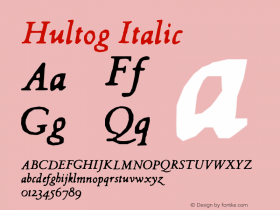 Hultog Italic 6.0 www.cumberlandgames.com图片样张