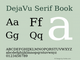 DejaVu Serif Version 2.21图片样张