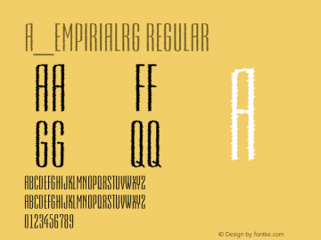 a_EmpirialRg Regular 001.002 Font Sample