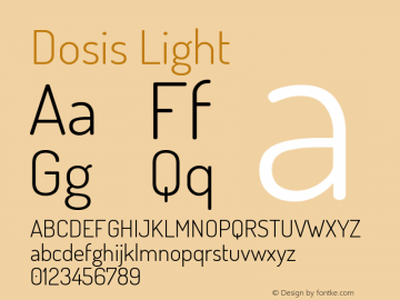 Dosis Light Version 1.007图片样张