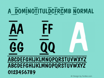 a_DomInoTitulDcFrCmb Normal 01.03 Font Sample