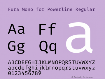 Fira Mono Version 3.111;PS 003.111;hotconv 1.0.70;makeotf.lib2.5.58329 Font Sample