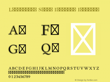 Libertinus Serif Initials Version 5.0.6 Font Sample
