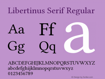 Libertinus Serif Version 5.3.0图片样张