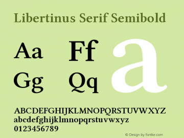 Libertinus Serif Semibold Version 5.1.2图片样张