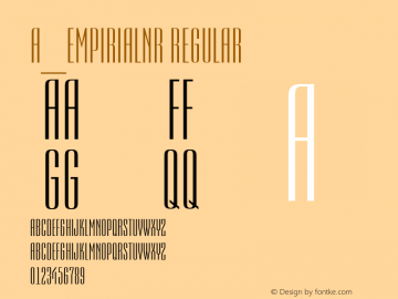 a_EmpirialNr Regular 001.002 Font Sample