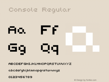 pixeldroid Console Regular Version 1.0.0图片样张