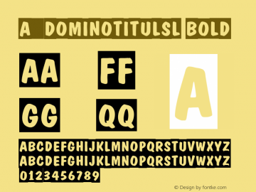 a_DomInoTitulSl Bold 01.03 Font Sample