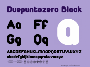 Duepuntozero Black Version 1.000 2008 initial release图片样张