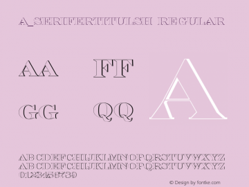 a_SeriferTitulSh Regular Macromedia Fontographer 4.1 2.12.97图片样张