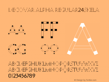 Decovar Alpha Regular24SkelA Version 0.000 Font Sample