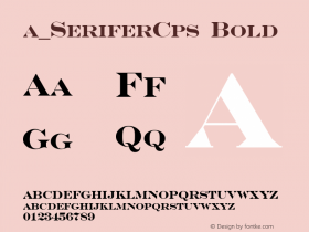 a_SeriferCps Bold 01.03 Font Sample