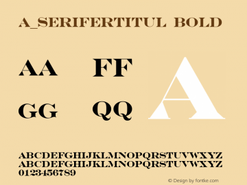 a_SeriferTitul Bold 01.03图片样张