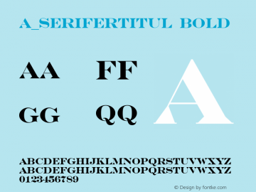 a_SeriferTitul Bold 01.03图片样张