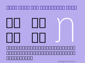 Noto Sans Lao Condensed Thin Version 2.000图片样张