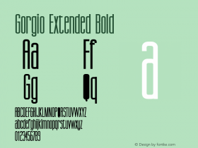 Gorgio Extended Bold Altsys Fontographer 4.1 1/5/95图片样张