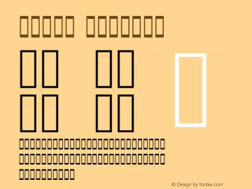 Tanha Version 0.9 Font Sample