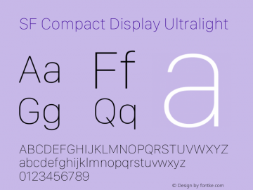 SF Compact Display Ultralight 12.0d4e1图片样张