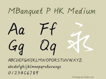 MBanquet P HK Medium 图片样张