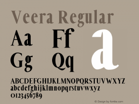 Veera ExtraBold Version 1.0图片样张