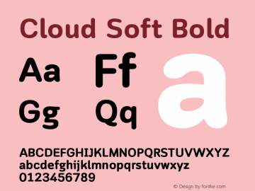 Cloud Soft Font,CloudSoft-Bold Font,Cloud Soft Bold FontCloudSoft-Bold  Version 1.000 Font-OTF Font/Uncategorized Font-Fontke.com