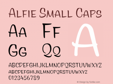 Alfie Font Alfie Small Caps Font Alfie Smallcaps Font Alfie Small