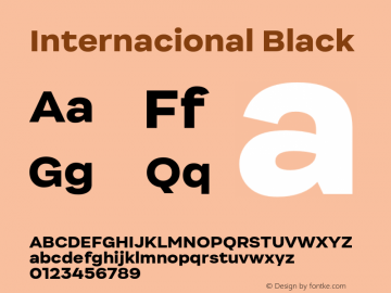 Internacional-Black Version 1.000;PS 001.000;hotconv 1.0.88;makeotf.lib2.5.64775图片样张