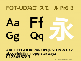 FOT-UD角ゴ_スモール Pr6 B 图片样张